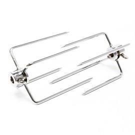 Wiltec Meat Clip / Grill Clip Set of 2 for Various Skewers Diameter 5-11 mm