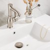 Vessel Sink Drain for Bathroom, Pop-up Drain With Detachable Basket
