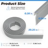 PalpitateC Shower Door Bottom Seal - 36" Long Angled Vinyl