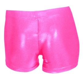 LUOUSE - Pantalones cortos de gimnasia para niñas, para niños pequeños, 00 1 pieza rosa, 8-9 Años