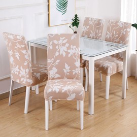 HZDHCLH Chair Covers Set of 4/6 Stretch Modern Chair Slipcovers for Dining Room Kitchen Wedding Party Washable Chair Protector (6pcs,Misha)