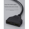 HBFQMDJLX 2pcs HDMI Splitter Cable 1 to 2,1080p HD Resolution