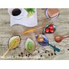 Coffee Spoon and Rest for Coffee Bar, Ice Cracks Leaf