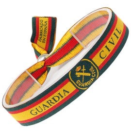 GOS Best Supplies Guardia Civil Spain Crest Bracelet for Men Women Unisex - Crest and Flag Design, Unit size, Polyester
