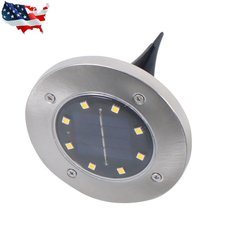 Gurdtopo 12 Pack Waterproof Warm Solar In Ground Lights Outdoor