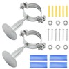 ZUDKSUY 2 Pack 2-1/4 Inch Wall Mount Ceiling Mount Pipe