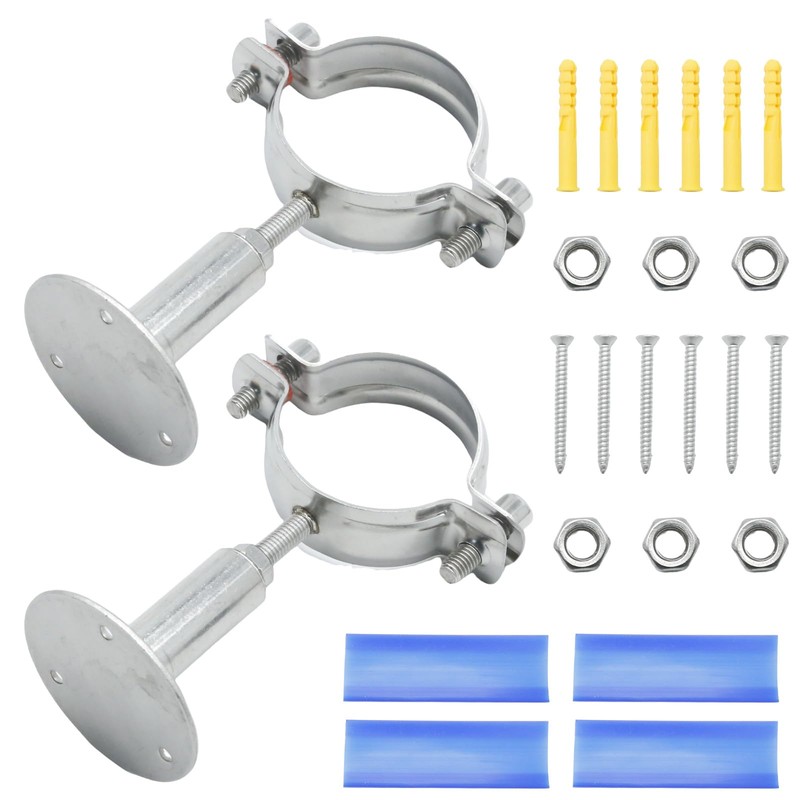ZUDKSUY 2 Pack 2-1/4 Inch Wall Mount Ceiling Mount Pipe