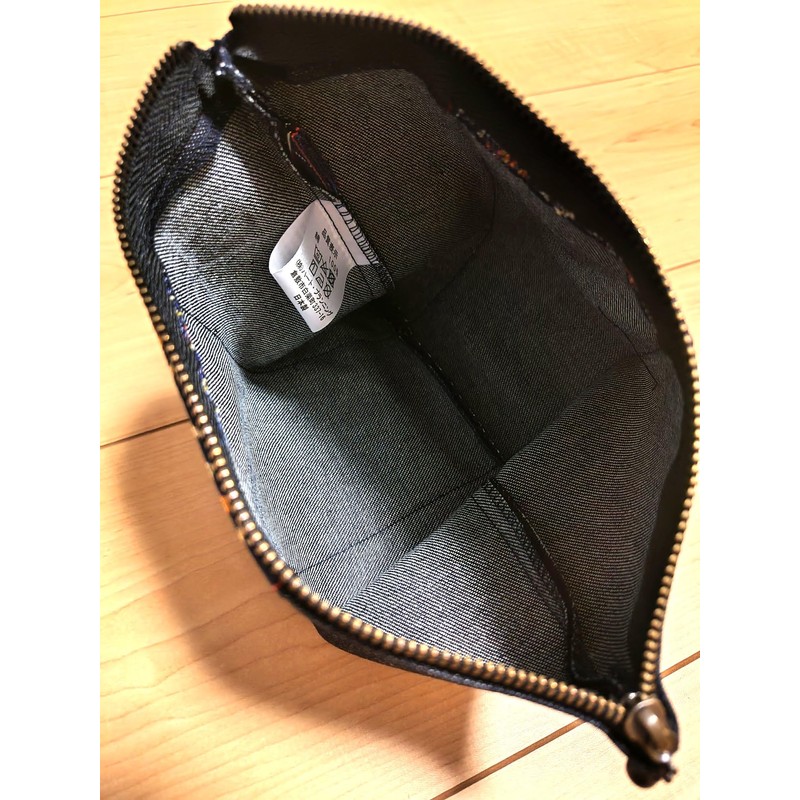 Japanese Modern Tatami Edge and Denim Pouch Made in Japan