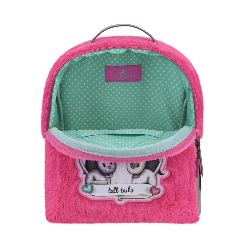SANTORO GORJUSS Damen Mochila Pequeña Furry 979GJ02 Tagesrucksack, Fuchsia