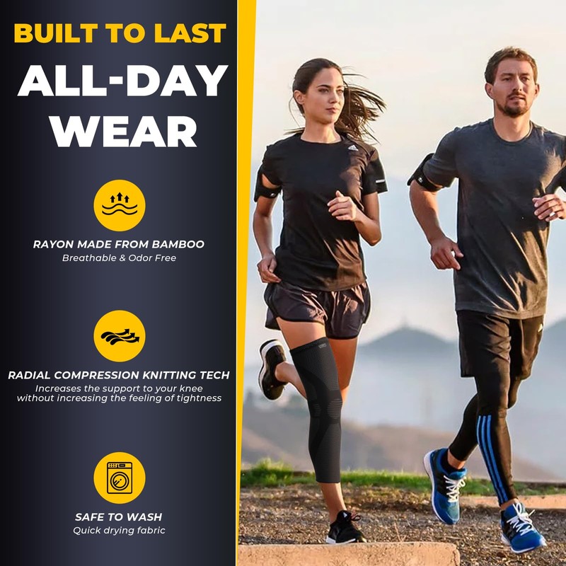 NeoTech Care Knee & Leg Support Brace - Breathable (Black