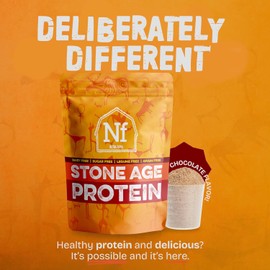 Nutra-Farms Stone Age Protein | Egg White Protein | Gluten-Free | Whey Free | Sugar Free | Gut-Friendly | Vanilla, 2 lbs