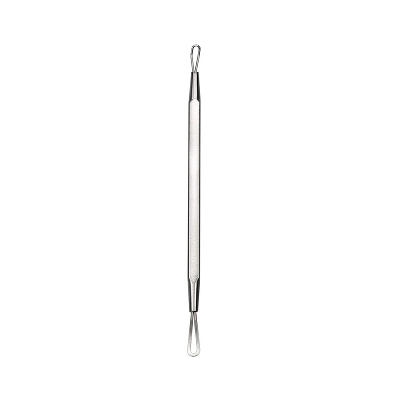 com-four® 5-Piece Set Blackhead Remover Stainless Steel Comedone Squeezer for