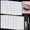 2758 Pcs of Rhinestone Stickers 3/4/5/6/8mm Clear+Laser Self Adhesive Face Gems, Stick on Body Crystal Jewels with Quick Dry Makeup Glue For Face Eye Hair Nails Make up and Craft DIY Decorations