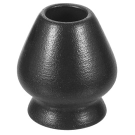 sourcing map Ceramic Chasen Stand 67mm Matcha Whisk Holder Teas Set Whisks Stand Traditional Matcha Tea Chasen Holder Tea Set Accessories for Tea Tasting, Black