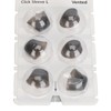 6pcs Silicone Click Sleeve Accessory Protect Ears Washable Sound Amplifier
