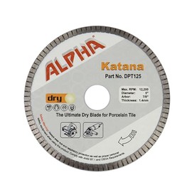 Alpha Katana 5" Dry Diamond Blade