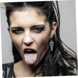 Sewroro 100pcs Raven Skull Jewelry Charms Antique Alloy Pendants for DIY Crafting Punk Style Decorative