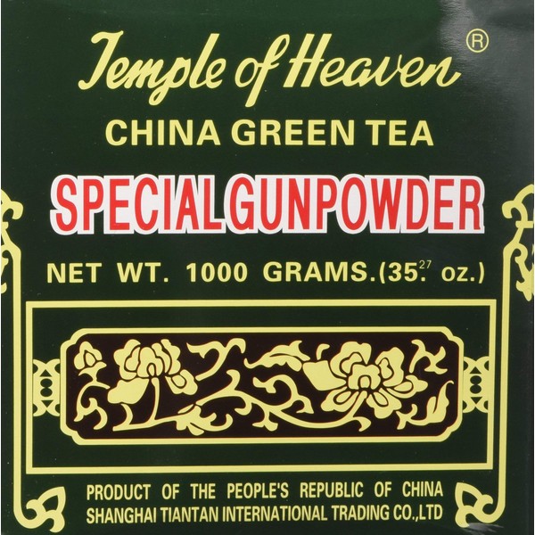 China Green Tea Special Gunpowder 1 Kilo (1000grams or 35.27 Oz) Guaranteed Authenticity - PACK OF 3