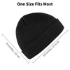 Cooraby 4 Pack Beanie Cap Winter Warm Hats Soft Knit