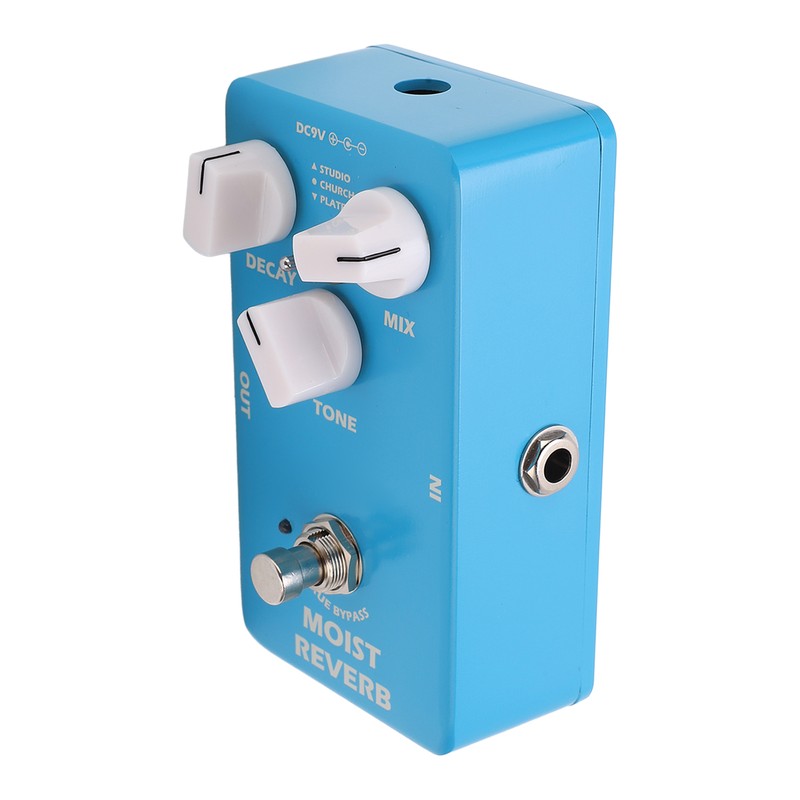 Electric Guitar Effect Pedal Moist Reverb 3 Modes Adjustable Single