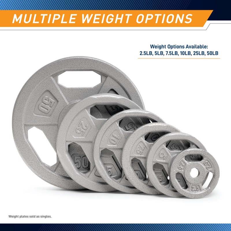 Marcy Cast Iron 2.5lb 1" Standard Grip Plate - B5G-5502