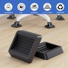 Caster Stoppers, Set of 4, Caster Fixed, Vibration Absorption, Silent,