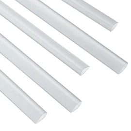 PATIKIL 30Pcs Binding Bars, 8mm Binding Bars Slide Grip 50 Sheets Capacity A4 Size Report Binder Teardrop Shape Presentation Binder for Report Cover Resume, Clear