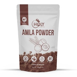 Holy Earth 100% Pure Amla Powder 100g (Emblica officinalis) - Organic & Natural Superfood | High in Vitamin C | Boosts Immunity, Hair & Skin Health | Non-GMO, Vegan, Gluten-Free | Resealable Pack