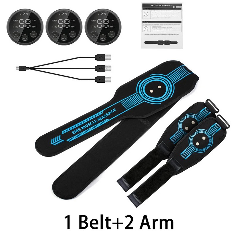 EMS Abdominal Belt for Home Fitness – USB Rechargeable Muscle