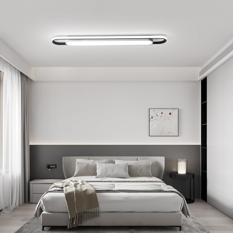 Naroume 4Ft Modern Hallway Ceiling Lights, 6500K Acrylic Linear Ceiling