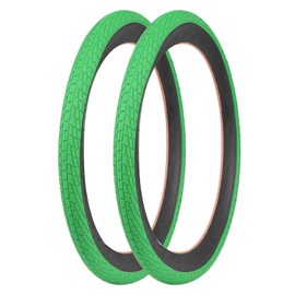 Cubsala 2 Pack Replacement Bike Tires for BMX Bicycle 20 x 2.40-inch Without Tubes Green