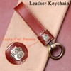SANRILY 3-Button Leather Key Fob Cover for Nissan Armada Rogue