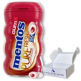 Mentos sugar free gum- pure fresh With Xylitol, Cinnamon 50 Piece, Boxed by Fusion Shop Store