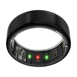 Vic Smart Ring for Women/Men - Black 9 - Sleep & Fitness Tracker with HRV - Heart Rate - Stress Monitoring – No App Subscription – Titanium Body – Android & iOS Compatible– 5-Day Battery Life