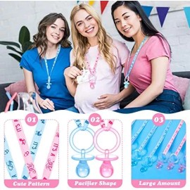Coume 36 Piezas Baby Shower Chupetes Collar Acrílico Bebé Chupetes