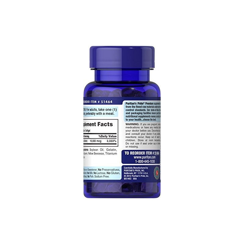 Puritan's Pride Biotin 10,000 Mcg 50 Softgels