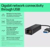 HP USB 3.0 to Gigabit (RJ45) Adapter - N7P47AA