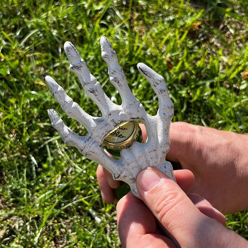 Skeleton Hand Cast Iron Bottle Opener