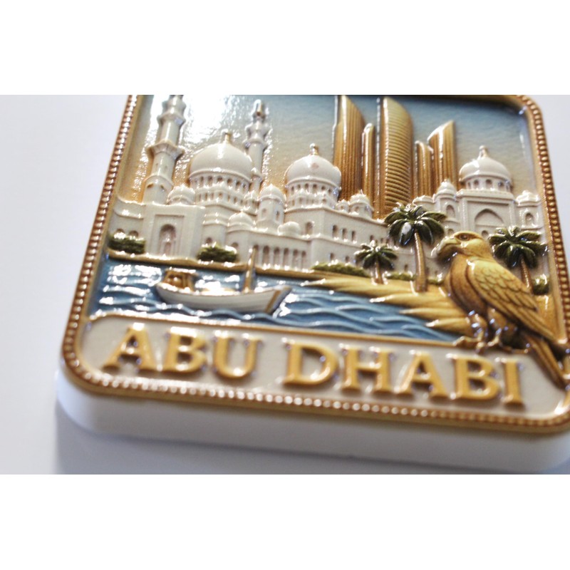 3D -ABU DHABI UAE Emirates Fridge Magnet City Souvenir Travel