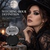 Single Black Eyeshadow Pressed Powder Compact Halloween Makeup