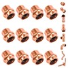 (WDAISY 12 Pack) 1/2 Inch Press End Cap, Copper Pipe