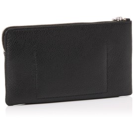 Abro Black/Nickel One Size Women Black Nickel Casual Cosmetic Bag, Black/Nickel, Casual