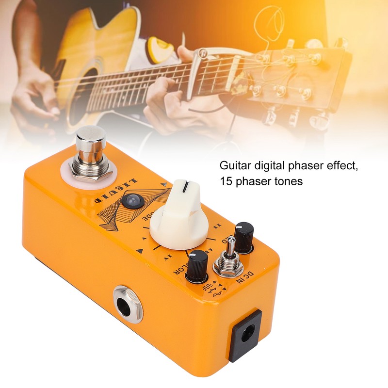 Electric Guitar Phaser Pedal Digital 15 Phaser Tones Monoblock Effect
