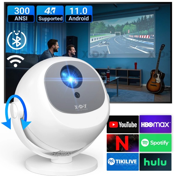 XGODY MINI 4K HD Smart Projector WiFi 12000LMS Home Theater