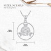LONAGO Hecate Necklace Triple Moon Goddess Pendant Wheel of Hecate