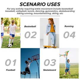 CIATBYYJ 2 Pair Kids Ankle Brace Stabilize Joints, Kids Ankle Support Compression Sleeves,Knitted Ankle Support Brace Ankle Sleeve for Jogging Running Gymnast Fitness 7-12 Years Boys Girls (Black)