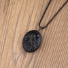 COAI Men's Viking Jewelry Wolf Necklace Black Obsidian Necklace, Stainless