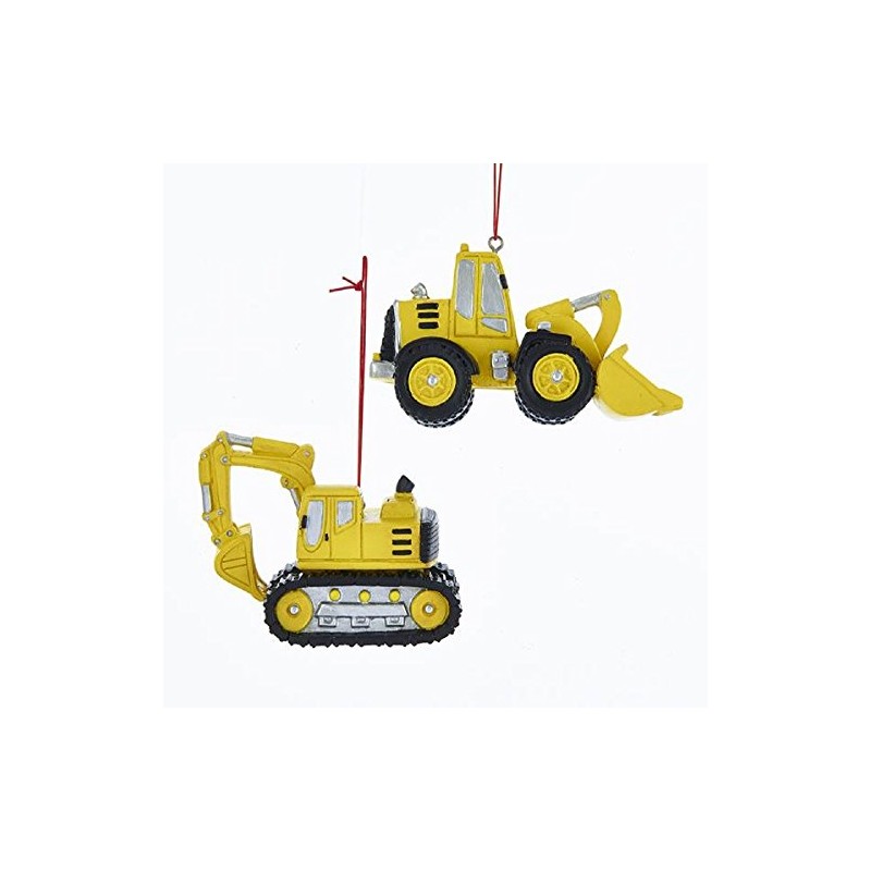 Kurt Adler TRACTOR ORNAMENT - 2 ASSORTED