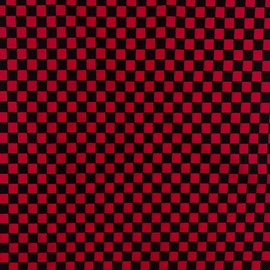 Checkered Print 100% Cotton Geometric Fabric 58/60" Wide Sold BTY (Black/Red)