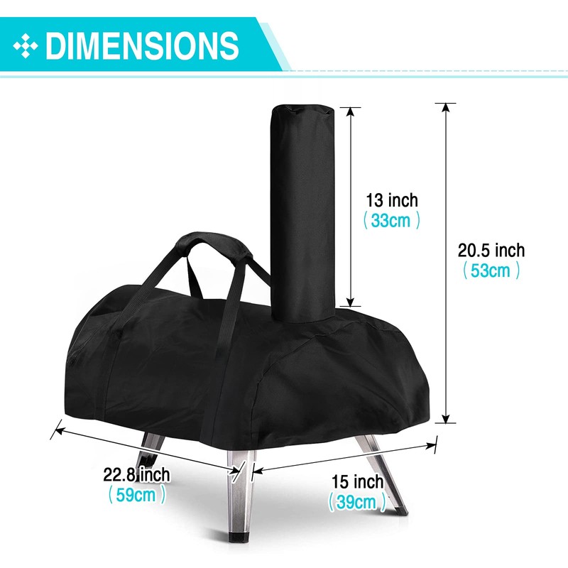 Pizza Oven Cover for BIG HORN and aidpiza 12,TwoPone Waterproof